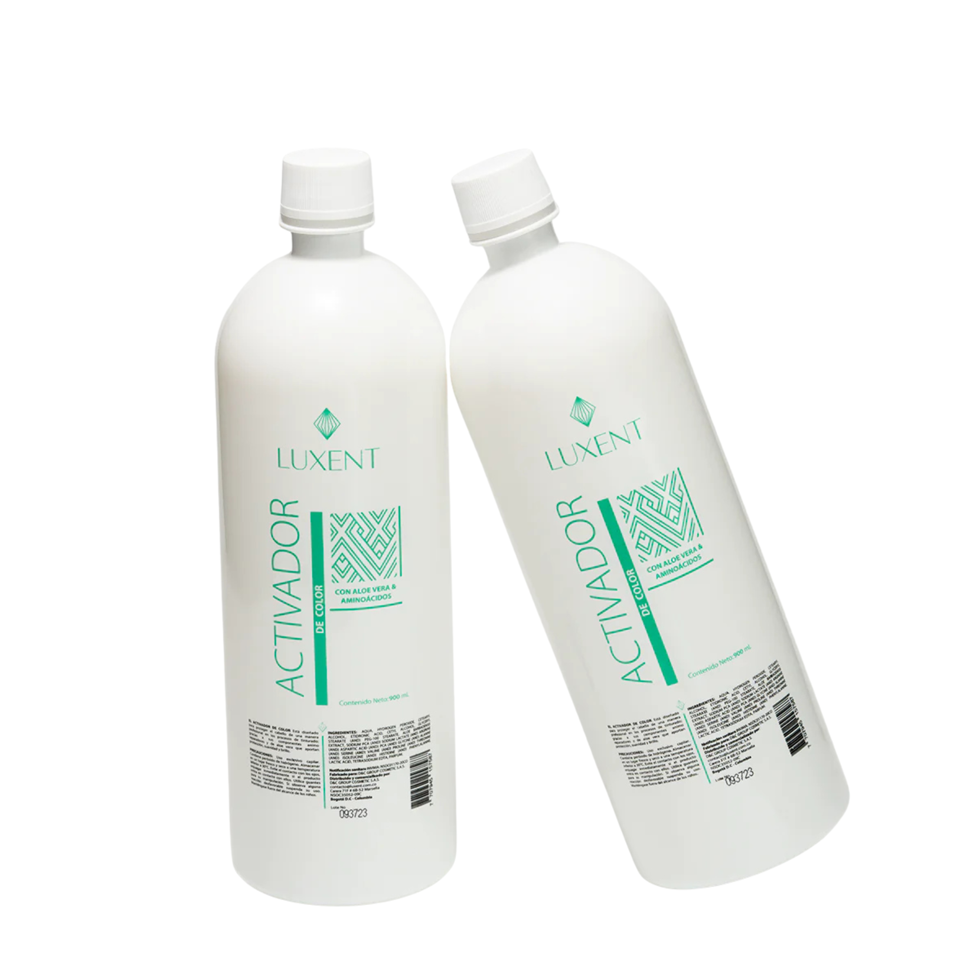 Activador de Color Luxent Professional con aloe vera y aminoácidos, botella de 900ml - Luxent Professional