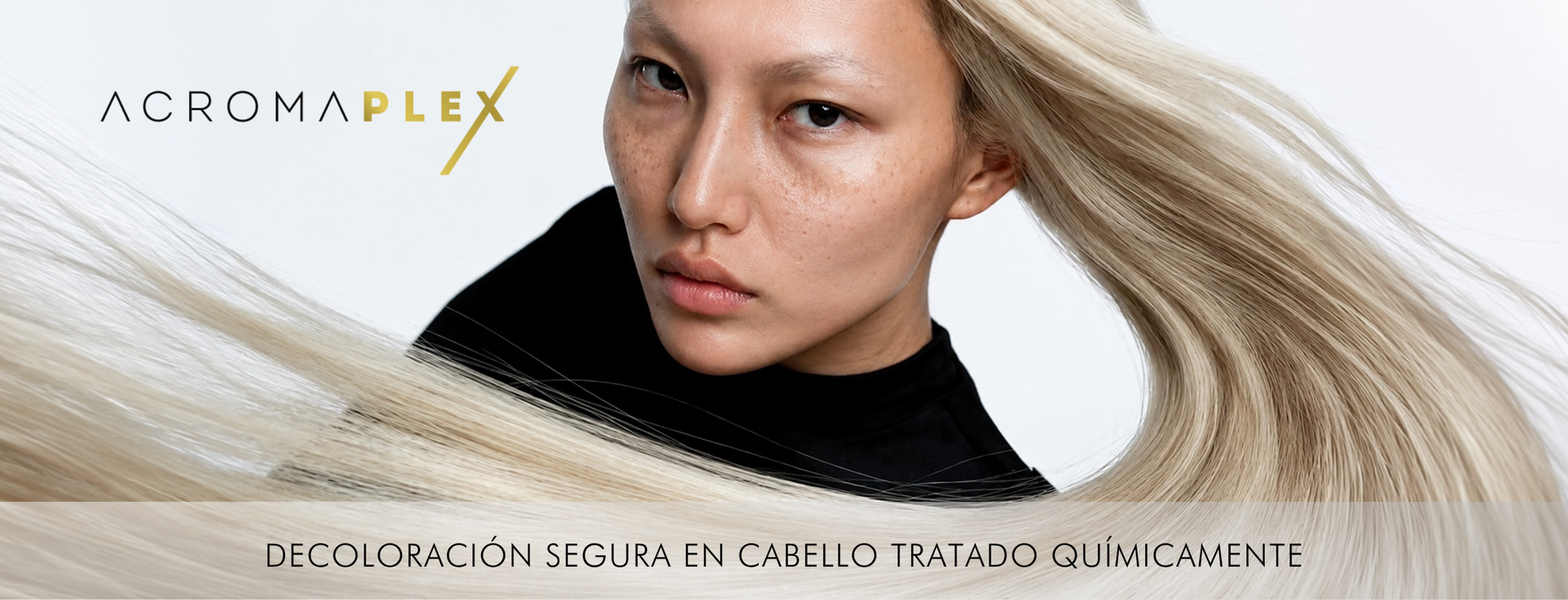 Banner Decoloración Segura y Aclaración Extrema Acroma y Acromaplex - Luxent Professional