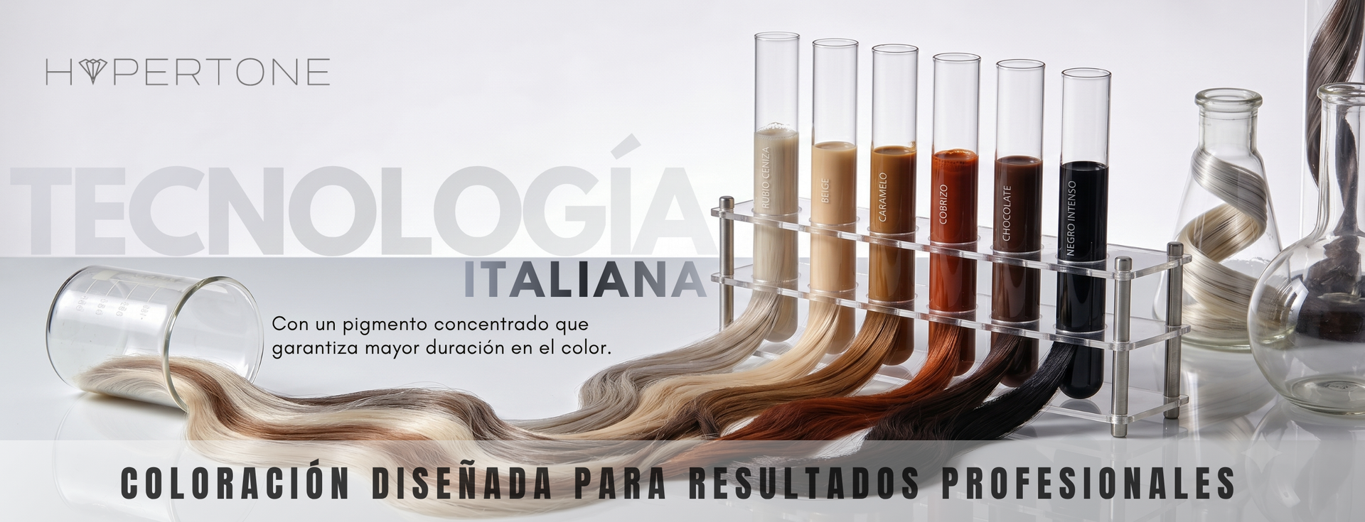 Banner Tintes Permanentes Hypertone Coloración Profesional Larga Duración - Luxent Professional