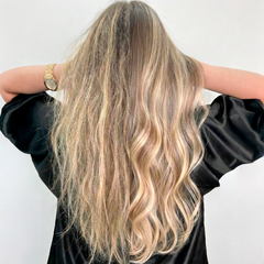 Transformación de cabello rubio: de dañado a suave y brillante con productos - Luxent Professional