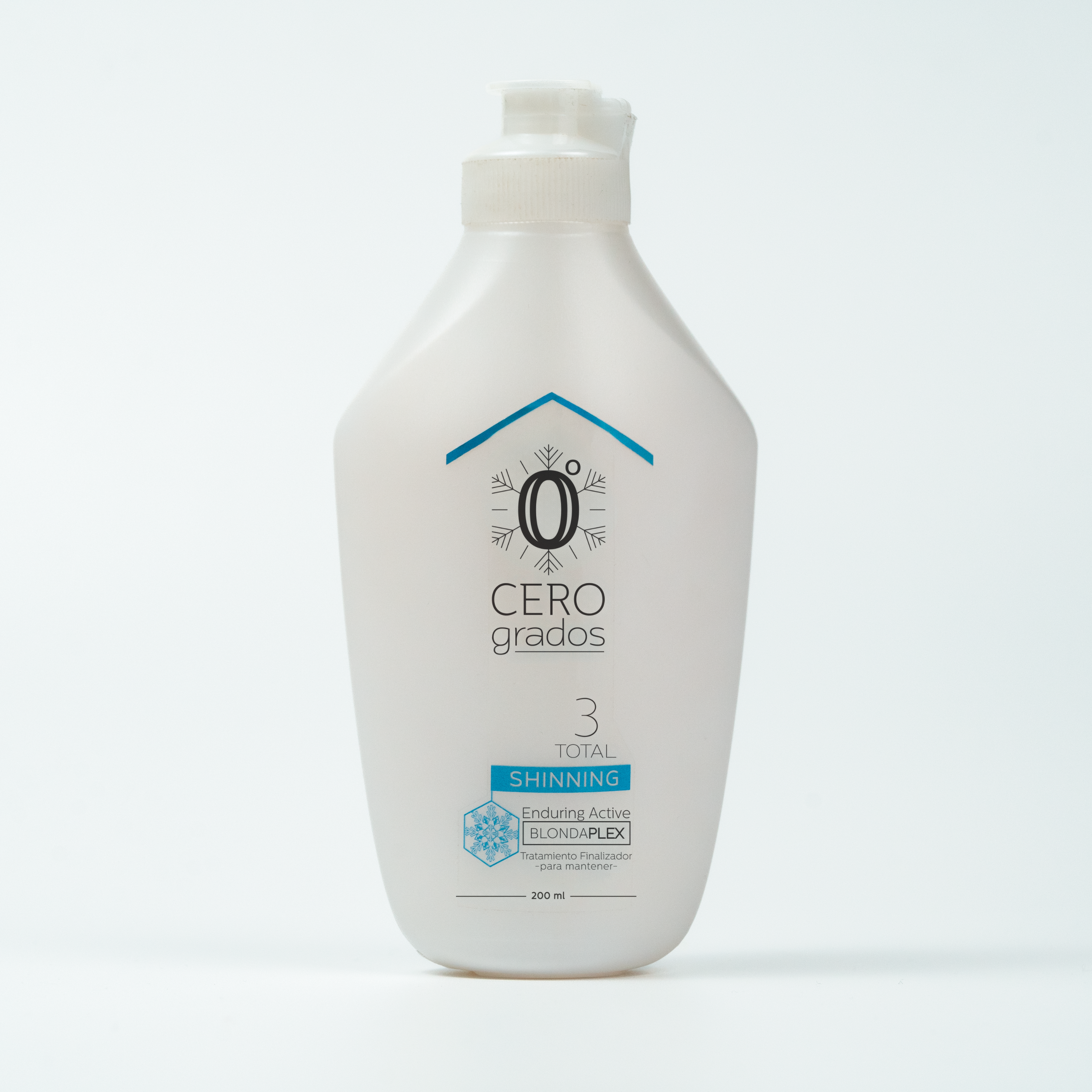 CERO grados 3 TOTAL SHINNING BLONDAPLEX 200 ml. Tratamiento finalizador para mantener - Luxent Professional