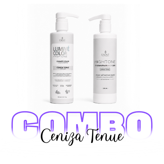Dúo Kit Rubios Ceniza Tenue: champú Lumivé y mascarilla Hightone antinaranja | L'xent Professional
