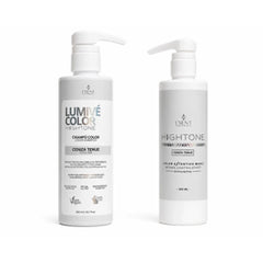 Dúo Kit Rubios Ceniza Tenue: champú Lumivé y mascarilla Hightone antinaranja | L'xent Professional