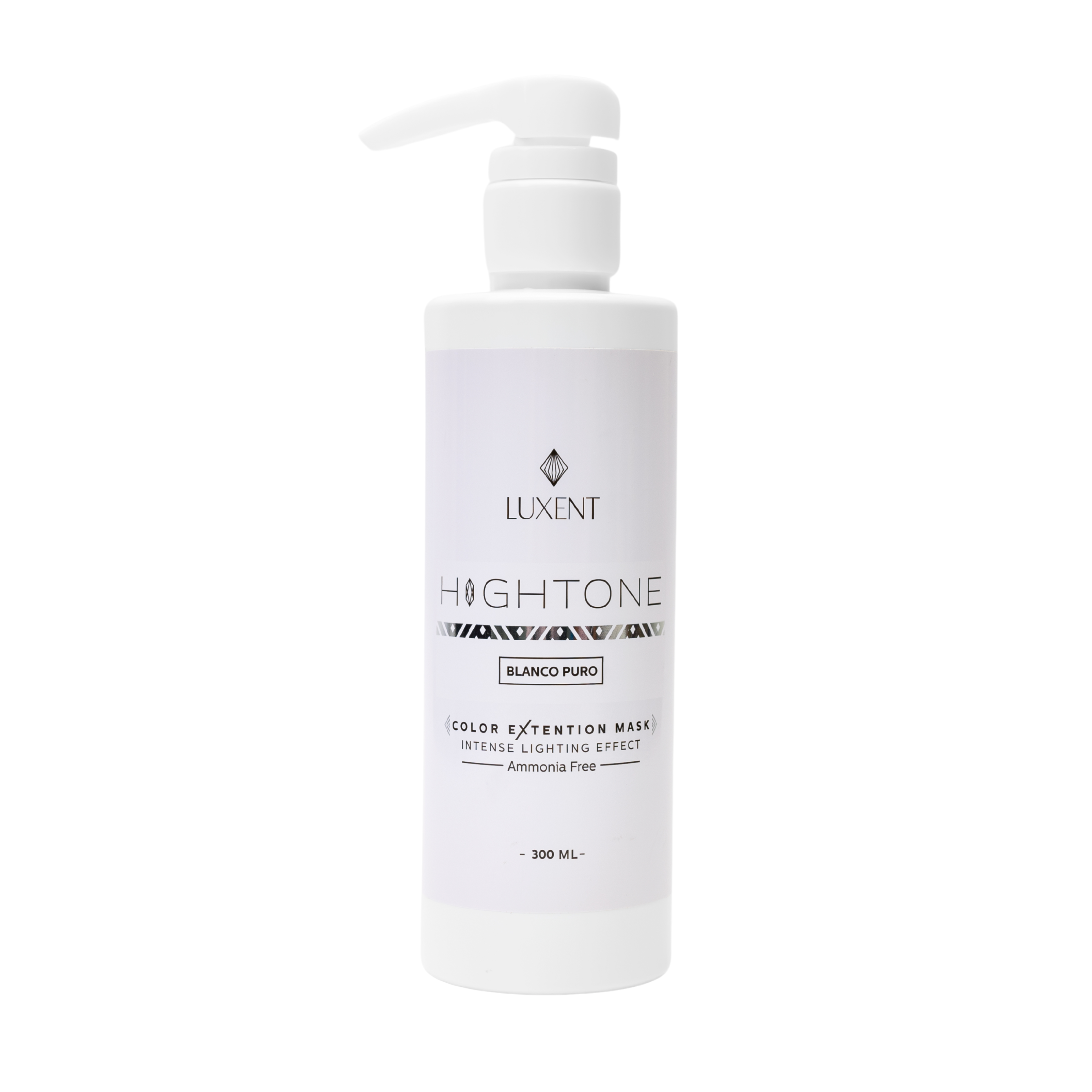 Mascarilla capilar Luxent Hightone Blanco Puro 300ml, efecto iluminador intenso sin amoniaco - Luxent Professional
