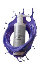 Mascarilla capilar Luxent Hoghtone Ceniza Tenue con efecto de salpicadura de pintura morada - Luxent Professional