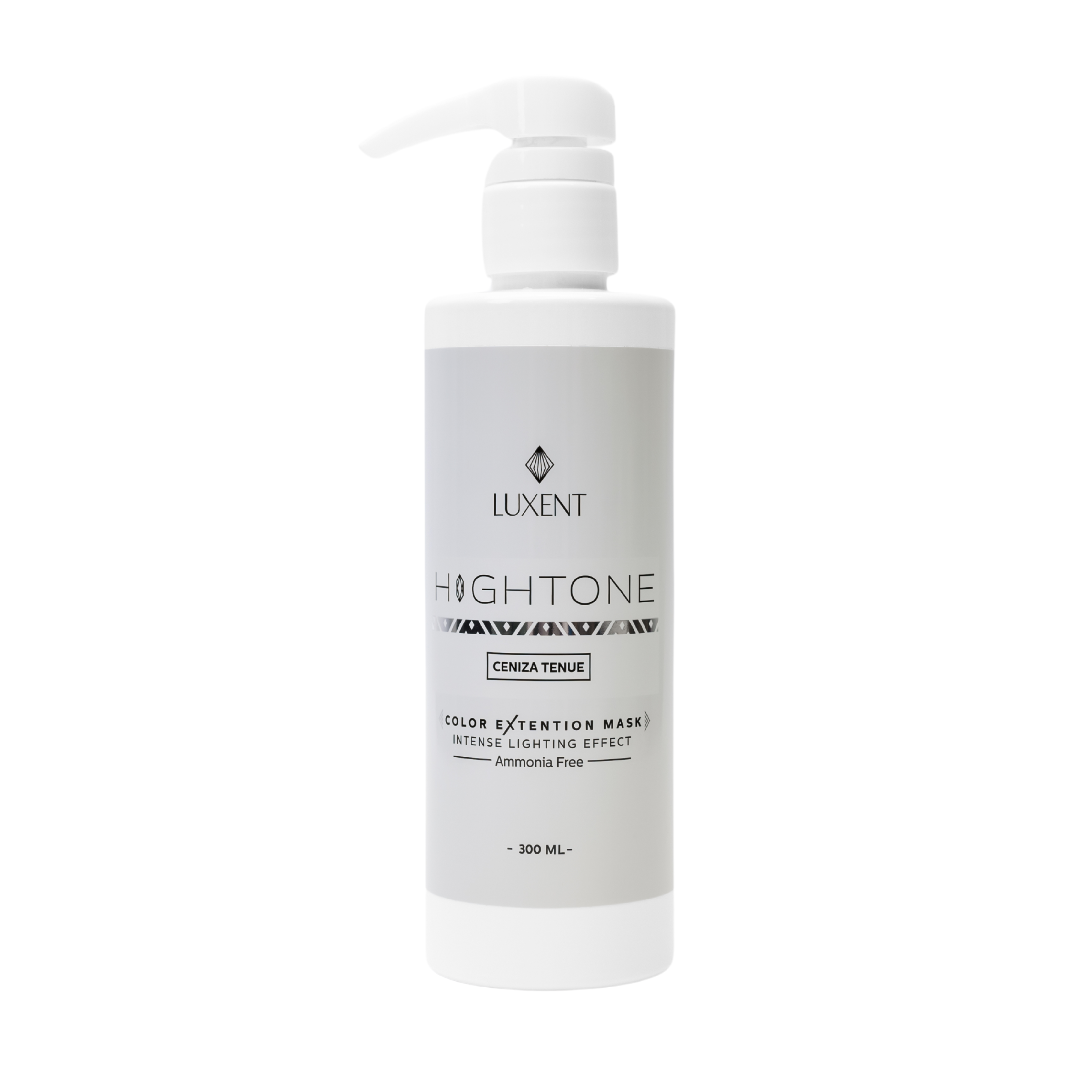 Mascarilla capilar Luxent Hightone Ceniza Tenue 300ml, efecto iluminador intenso sin amoniaco - Luxent Professional