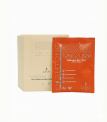 Caja y sachet de tratamiento capilar Tone on Tone Naranja Intenso. Coloración semi-permanente - Luxent Professional