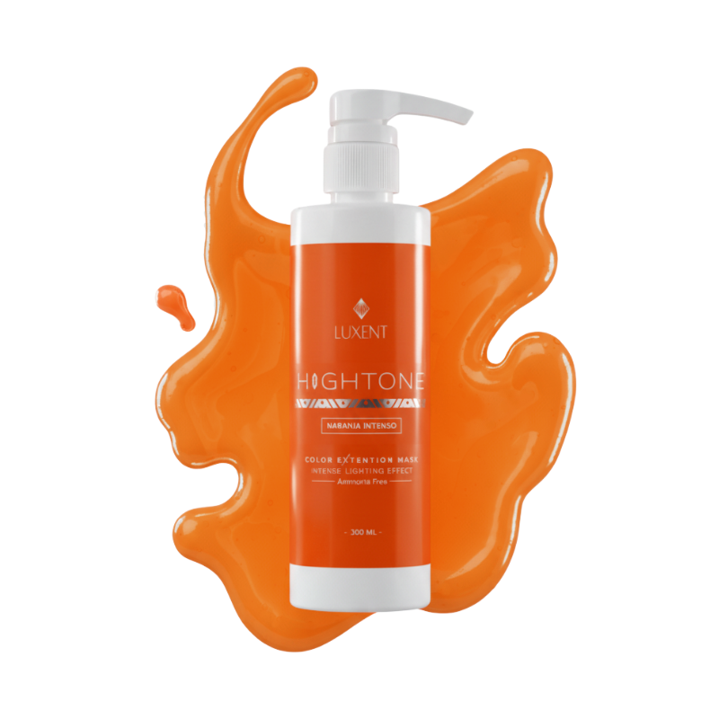 Mascarilla capilar Luxent Hightone Naranja Intenso 300ml. Coloración intensa y efecto ilumina - Luxent Professional