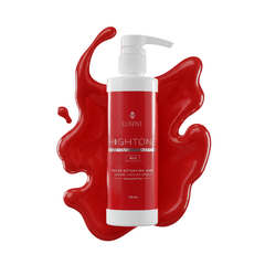 Luxent Hightone Rojo, mascarilla capilar intensificadora de color con efecto iluminador - Luxent Professional