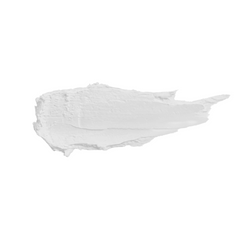 Muestra una mancha de producto cosmético blanco con textura para el cabello. - Luxent Professional