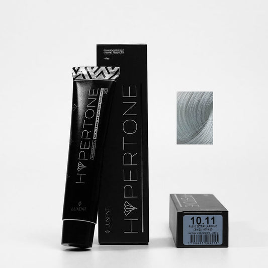 Tinte Hypertone 10.11 Rubio Extraclarísimo Cenizo Intenso, color profesional para cabello | L'xent Professional