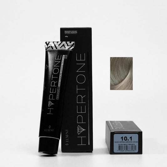Tinte Hypertone 10.1 Rubio Extraclarísimo Cenizo, coloración profesional para cabello | L'xent Professional