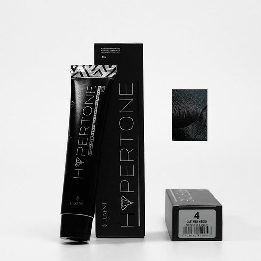 Tinte capilar Hypertone Castaño Medio 4. Coloración permanente | L'xent Professional