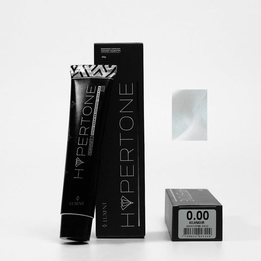 Tinte capilar profesional HyperTone 0.00 Aclarador en tubo y caja, con muestra de color. | L'xent Professional