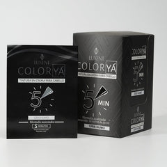Tinte en crema para cabello ColorYA Gris Humo, sachet y caja. Fórmula avanzada | L'xent Professional