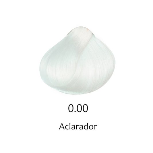 Muestra de color de tinte 0.00 Aclarador, blanco platino para cabello profesional | L'xent Professional