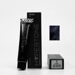 Tinte capilar permanente negro Hypertone de Luxent Professional, tubo y caja con muestra de c - Luxent Professional
