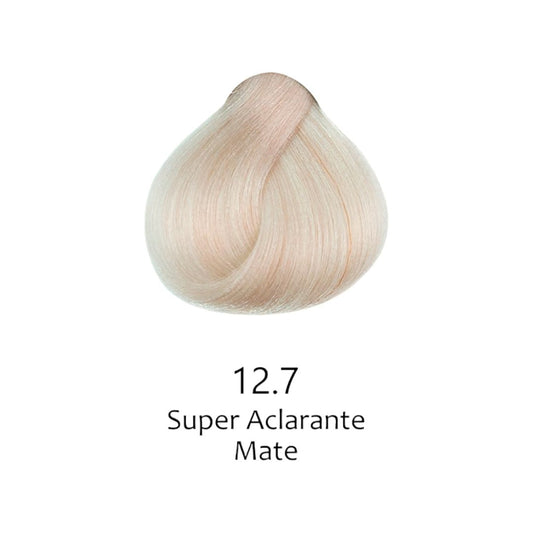 Mechón de cabello rubio super aclarante mate 12.7. Tinte profesional para cabello | L'xent Professional