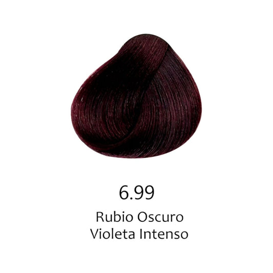 Tinte profesional 6.99 Rubio Oscuro Violeta Intenso. Coloración capilar de alta calidad | L'xent Professional