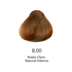 Muestra de color de tinte capilar 8.00 Rubio Claro Natural Intenso para cabello profesional - Luxent Professional