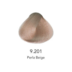Muestra de color de tinte capilar Perla Beige 9.201 para cabello profesional - Luxent Professional