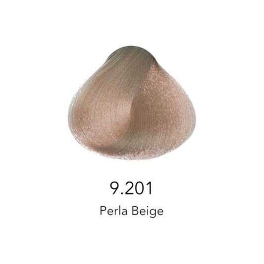 Muestra de color de tinte capilar Perla Beige 9.201 para cabello profesional | L'xent Professional