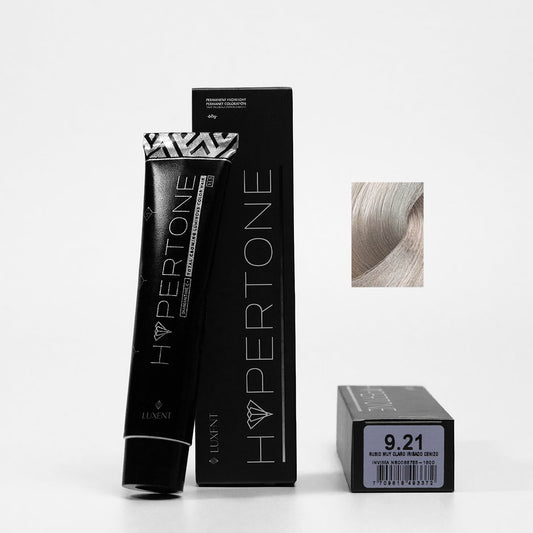 Tinte capilar profesional Hypertone 9.21 Rubio Muy Claro Irizado Cenizo. | L'xent Professional