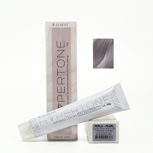 Tinte capilar Hypertone Perla, color gris perla. Tinte profesional sin amoniaco | L'xent Professional
