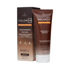 Luxent Professional Color Yá Tratamiento Reductor de Canas tono Chocolate, tubo y caja. - Luxent Professional
